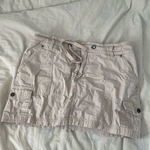 y2k 90s Cargo mini skirt with drawstring